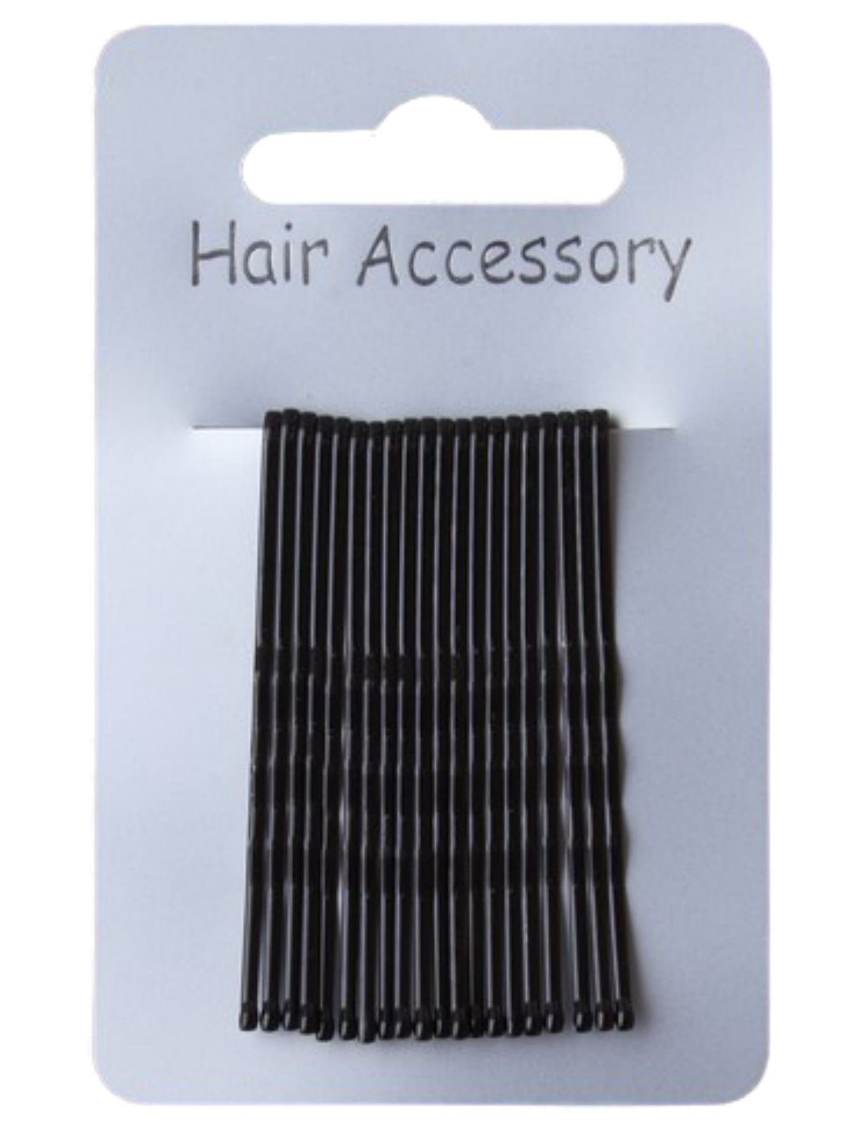 Pritties Accessories 20 Girls Black Traditional Kirby Hair Clips Slides Pins 4.5cm (1.8
