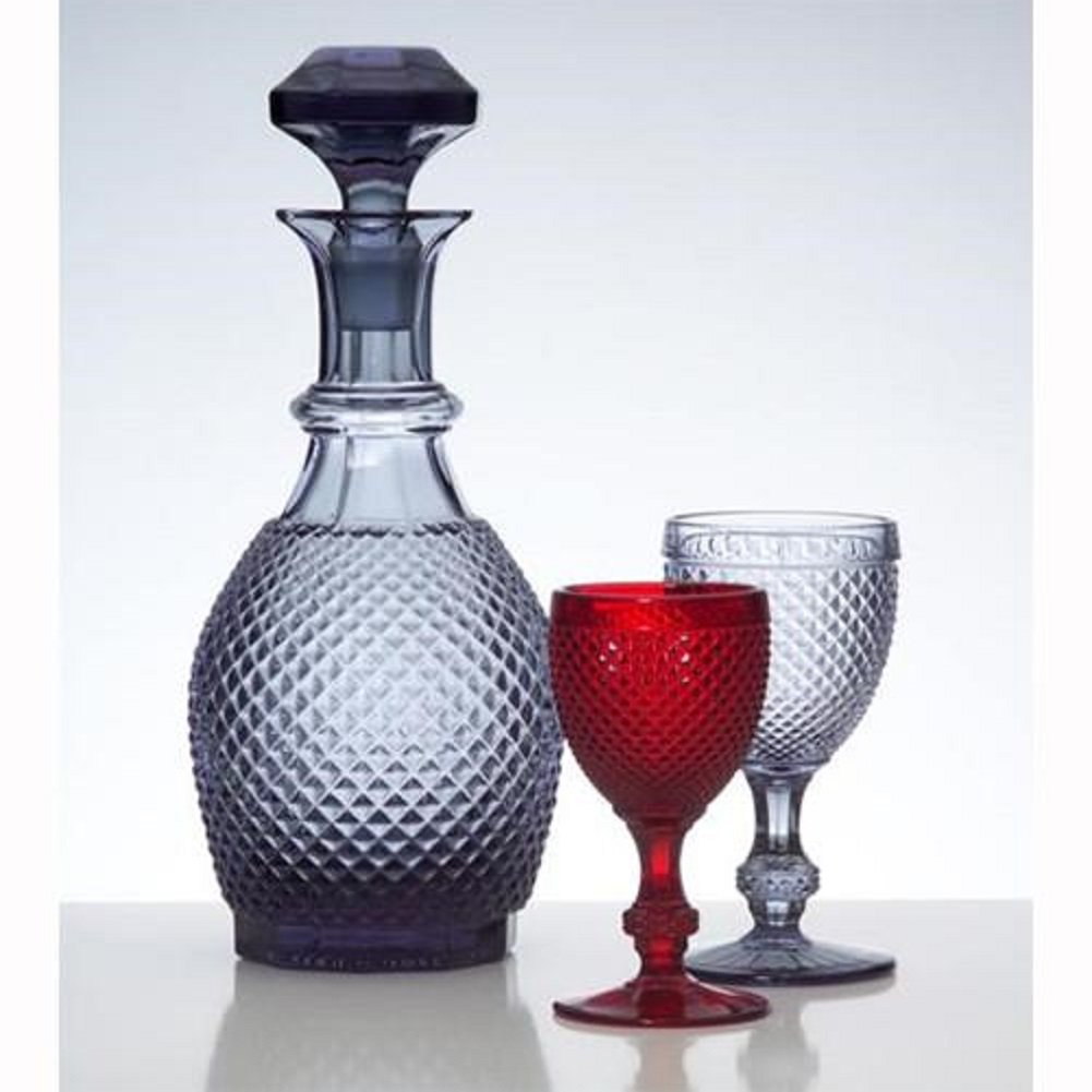 Bicos Set of 4 Elegant Grey Water Goblets - Perfect for Dinner Parties, Weddings & Home Decor