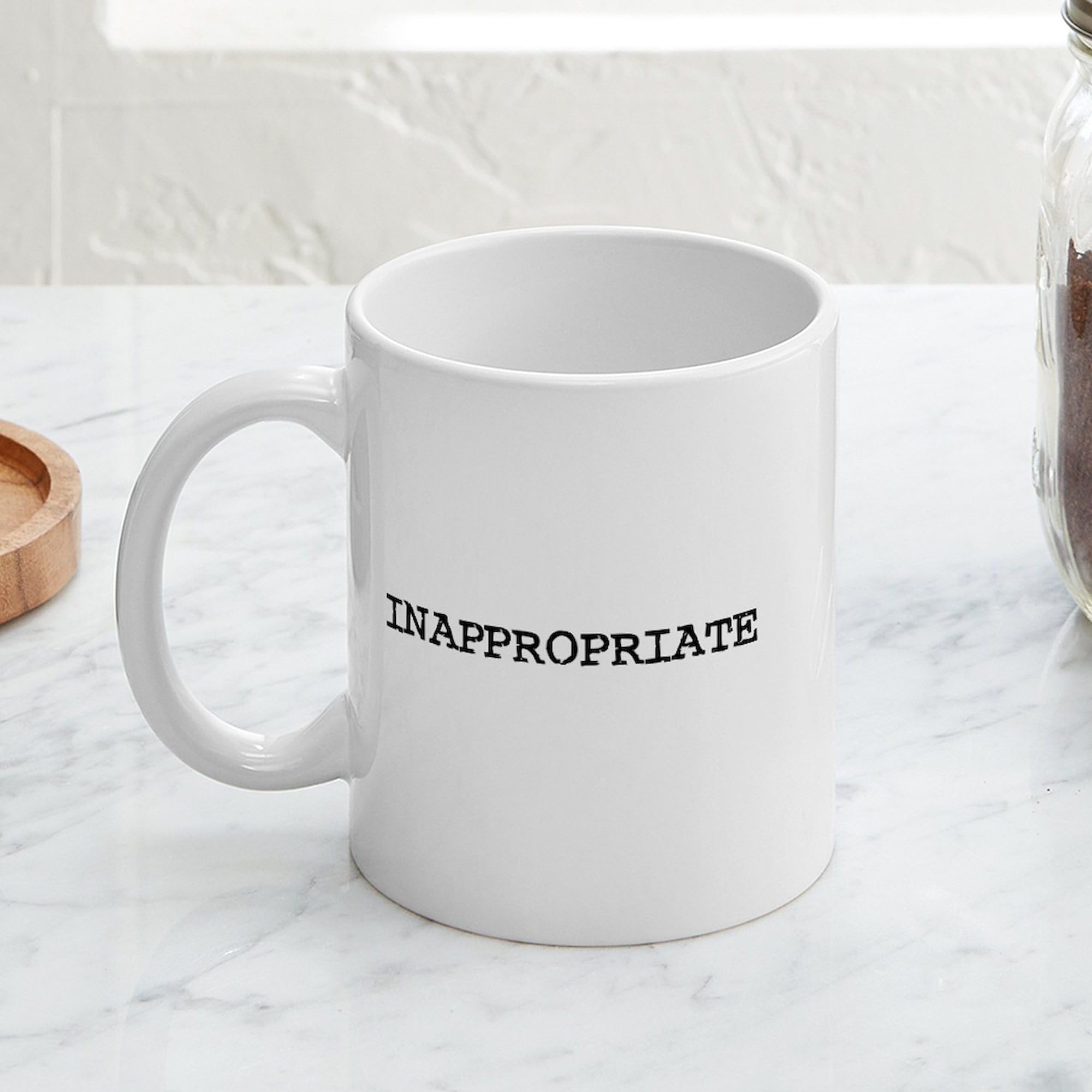 Funny Inappropriate 11 oz (325 ml) Ceramic Coffee Mug - Perfect for Office Pranks, Gag Gifts & Adult Humor Lovers