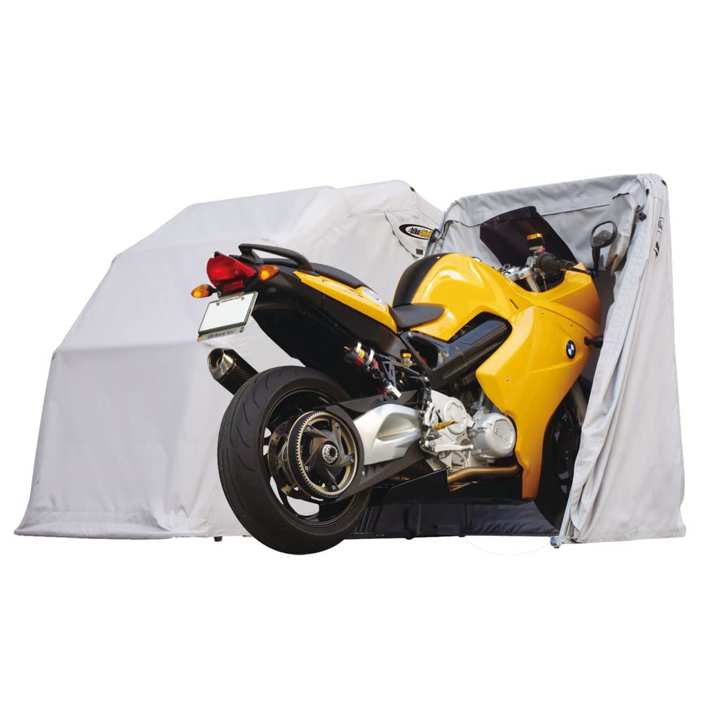 The Bike Shield Standard (Medium) Waterproof Motorcycle Cover - All-Weather Shelter & Storage Tent for Garage, Outdoor, and Travel Protection