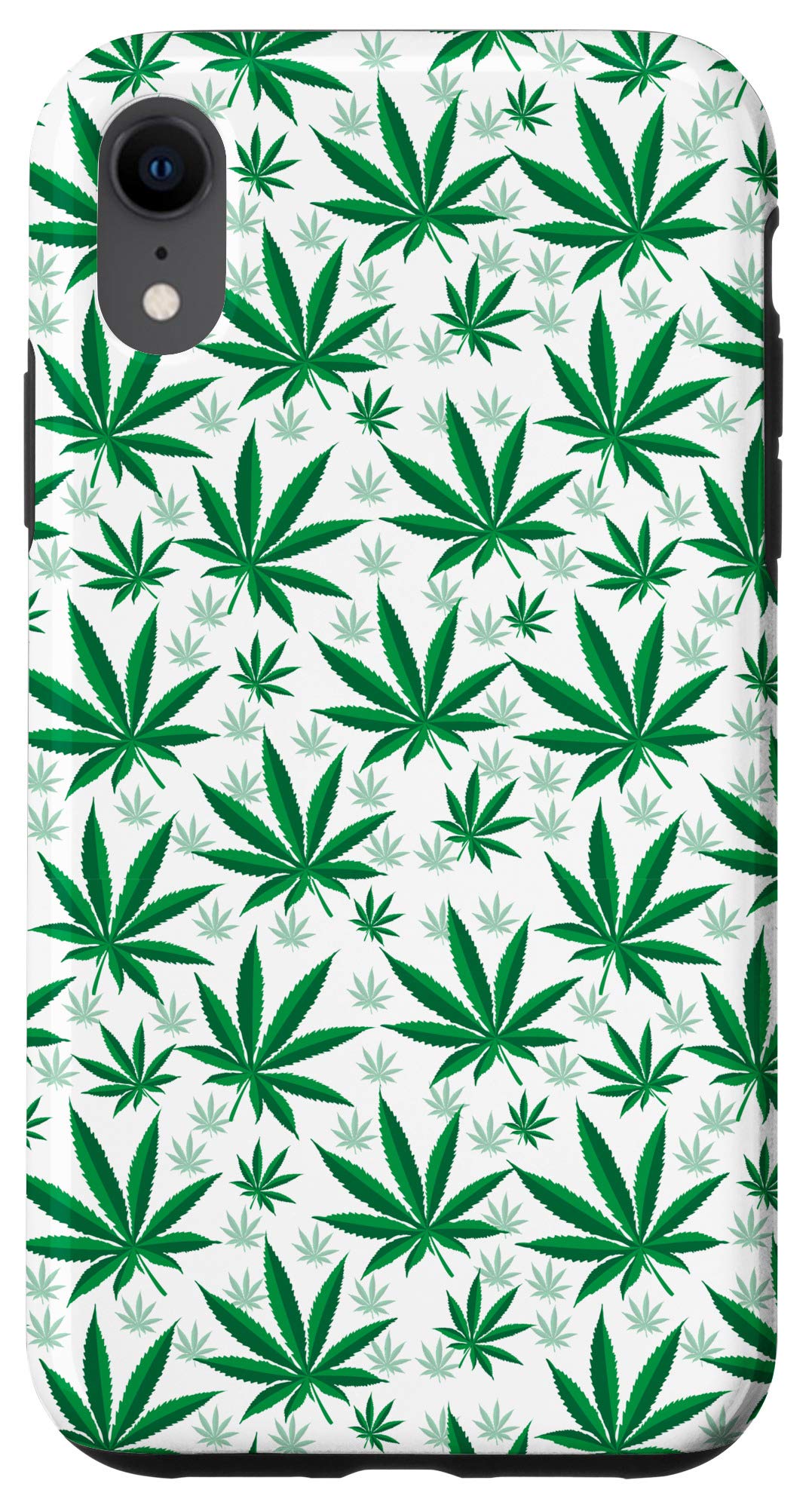 iPhone XR Case - Marijuana Leaf Design, Weed & Cannabis Themed Protective Cover for Stoners & 420 Enthusiasts - Perfect for Festivals, Gifts & Everyday Use