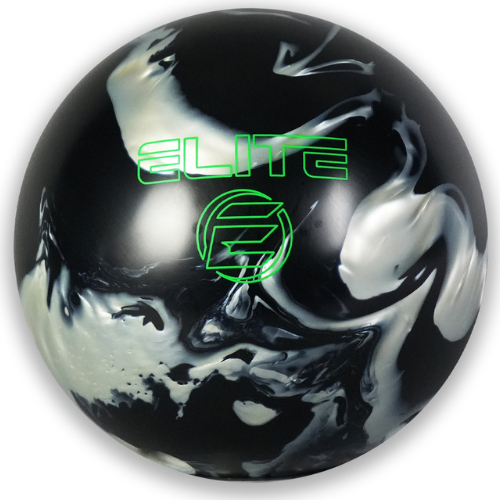 ELITE EZ Hook Reactive Pearl Black/Silver Bowling Ball - Perfect for League Play & Tournament Performance