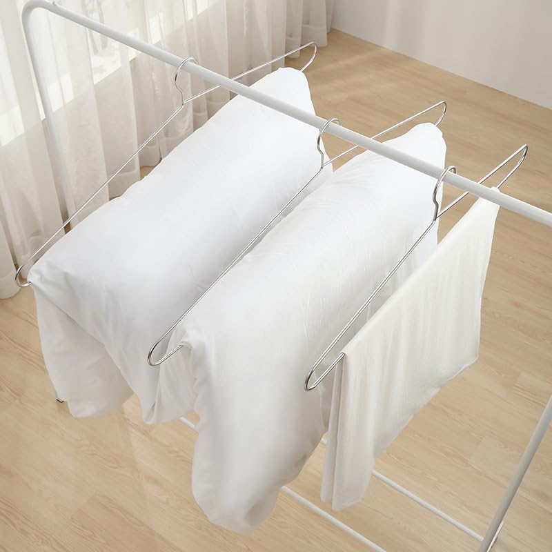Premium Metal Clothes Hangers - 16.5 Inch Silver Space-Saving Non-Slip Hangers (Pack of 12) - Ideal for Suits, Dresses, Pants, Shirts & Underwear - Perfect for Closet Organization & Wardrobe Storage