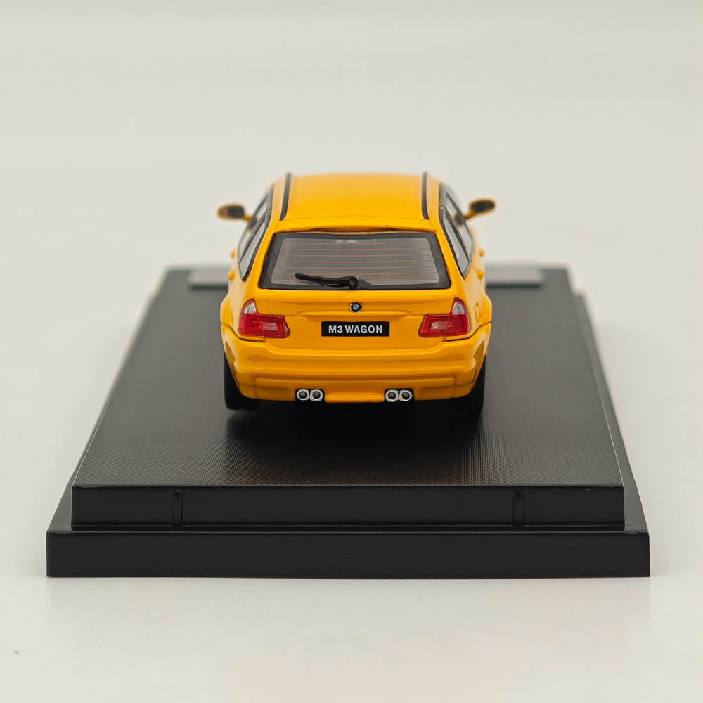 1:64 Scale Stance Hunters E46 Wagon Diecast Model Car - Limited Edition Collectible Yellow BMW - Perfect for Car Enthusiasts, Display & Gift Giving