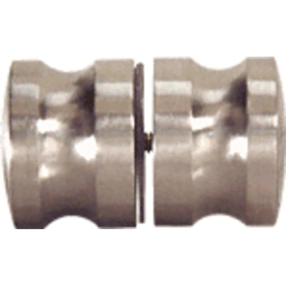 European Style Shower Door Back-to-Back Knobs - Solid Brass & Chrome Finish - Fits 1/4
