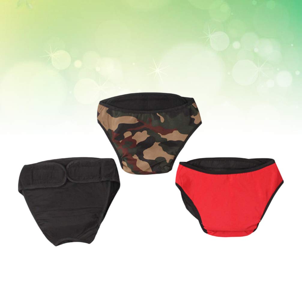3PCS Washable Dog Diapers for Female Dogs - Soft Pet Diapers with Leak-Proof Pads, Adjustable Belly Bands for Puppies, Cats & Incontinence Pets - Perfect for House Training, Travel & Post-Surgery Care