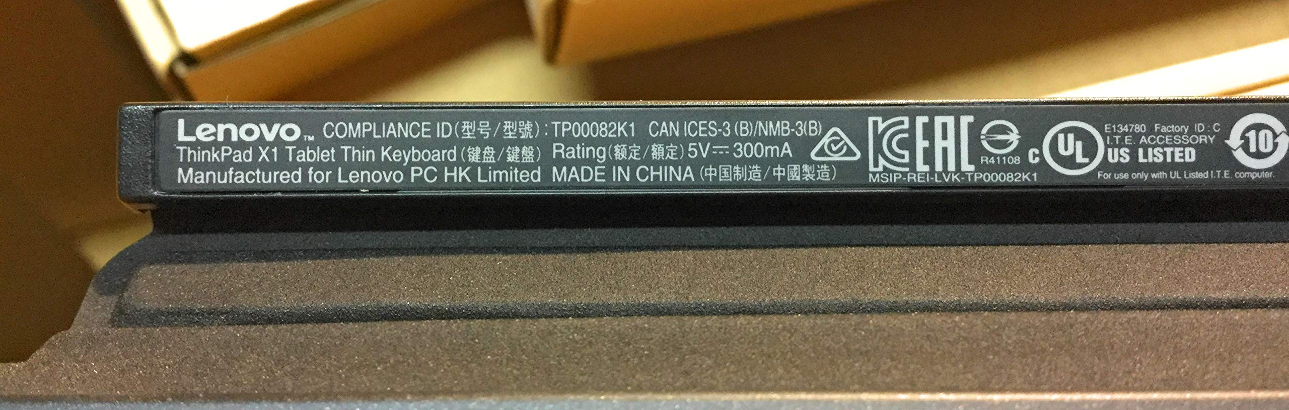 Original Lenovo ThinkPad X1 Tablet Keyboard Dock 01HX700 - Backlit US Layout for X1 Tablet 3rd Gen | Perfect for Business Travel & Mobile Productivity