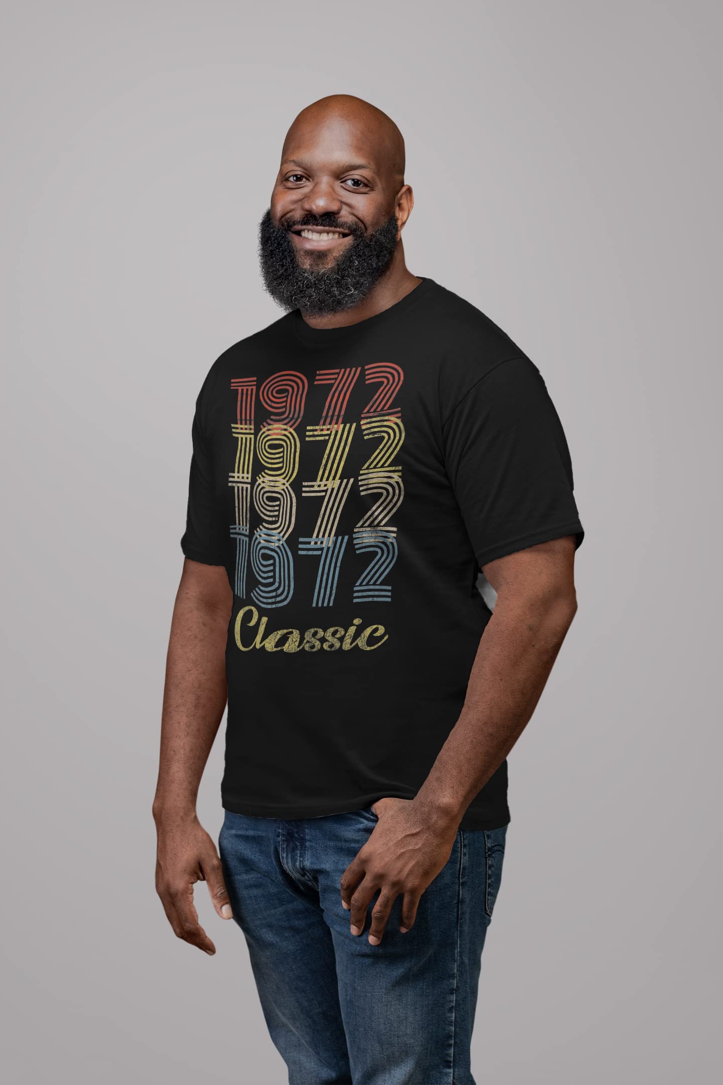 1972 Vintage Retro 53rd Birthday Gift T-Shirt for Men - Classic Throwback Design - Perfect for Birthday Parties & Celebrations