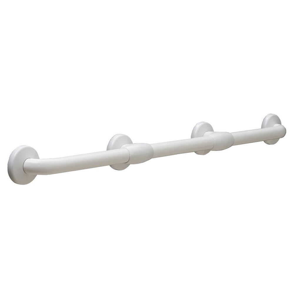 Bobrick B980616 Heavy Duty Bariatric Grab Bar with Reinforced Flanges - Vinyl Coated Safety Handle for Bathroom, Shower & Toilet - ADA Compliant Support Bar for Elderly & Disabled (300 lb Weight Capacity)