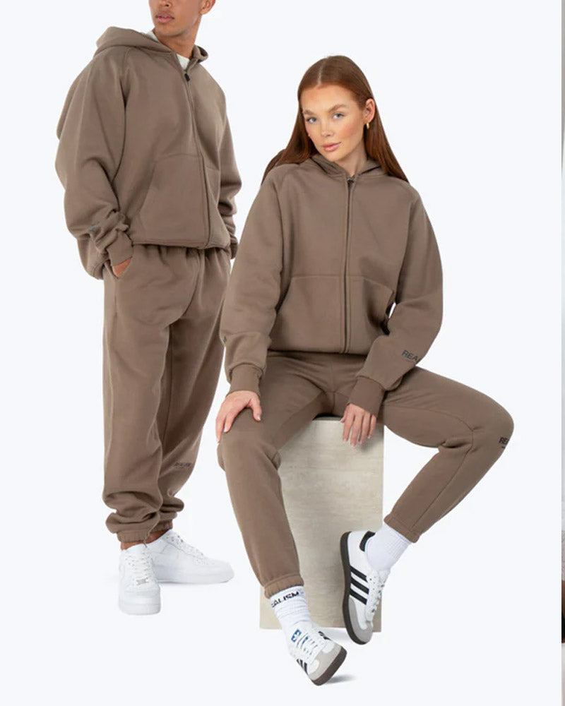 SSS Realism Render Sweatpants for Women - Soft & Comfortable Tapered Joggers in Taupe - Perfect for Yoga, Lounge & Casual Wear