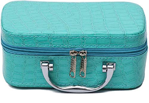 SEAHAVEN Cosmetic & Jewelry Box with Mirror - Travel & Vanity Organizer