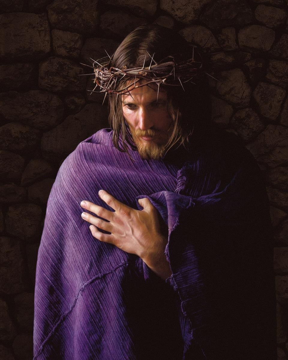 Behold the Man Gallery Wrap Canvas Art - Religious Wall Decor for Home, Church & Office - Perfect for Christian Gifts & Inspirational Spaces