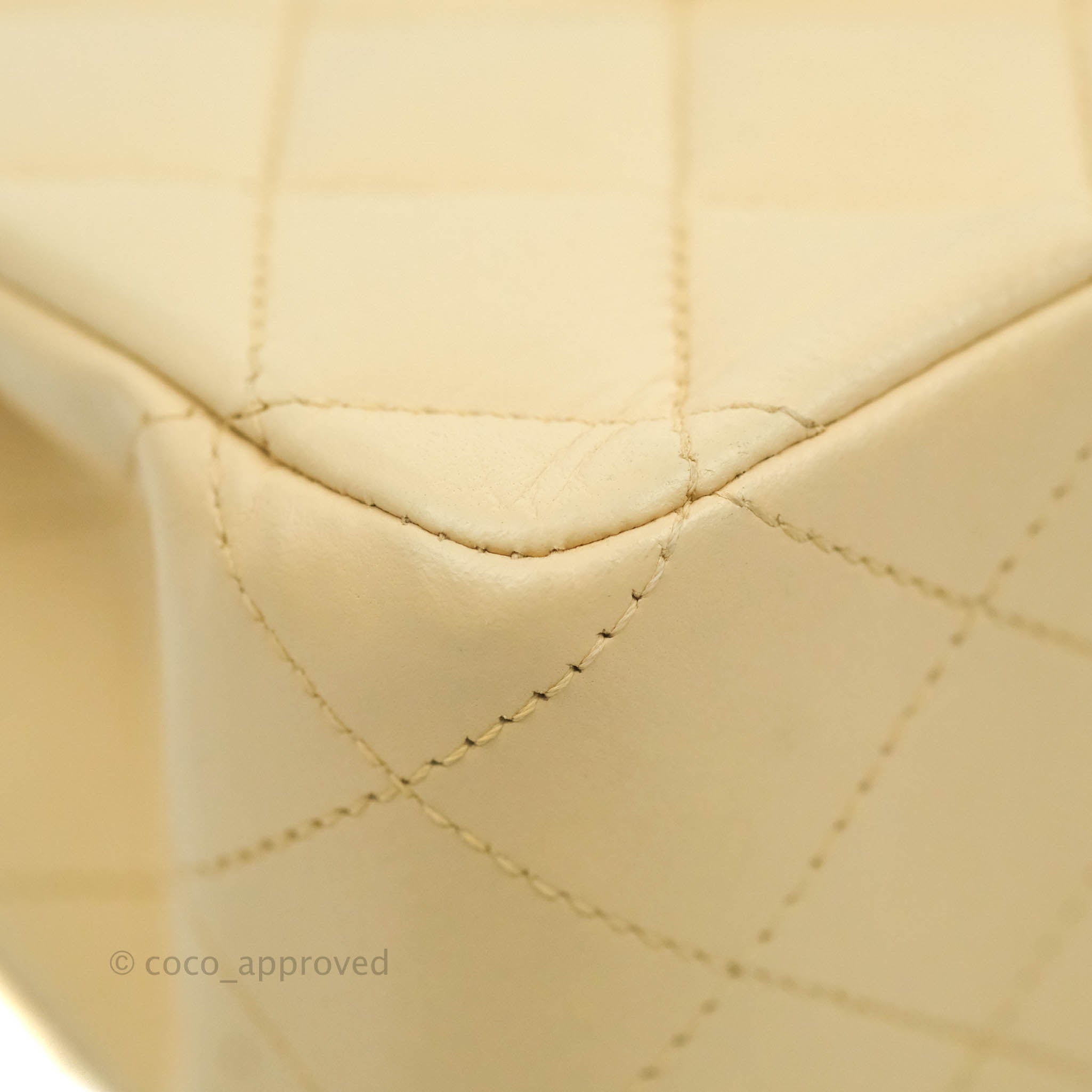 Chanel Classic Medium Double Flap Bag in Beige Lambskin Leather with Gold Hardware - Luxury Designer Handbag for Women, Perfect for Work, Date Night & Special Occasions
