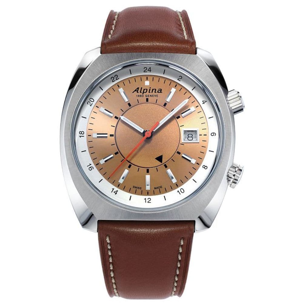 ALPINA STARTIMER PILOT HERITAGE AL 555RGS4H6 Men's Automatic Watch - Swiss Made Chronograph for Aviation & Business Professionals