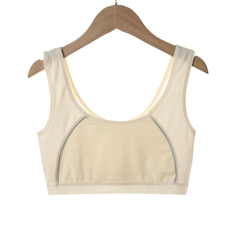 Seamless Training Bras for Girls - Soft Cami Bralettes & Sports Striped Vest for Teens | Comfortable First Bras for School, Gym & Everyday Wear