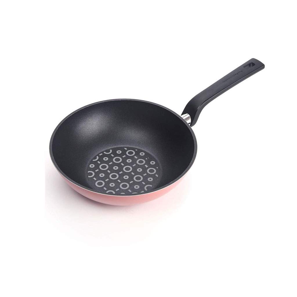 Pink Non-Stick Frying Pan 20cm - Aluminum Alloy Induction Cooker & Gas Stove Compatible - Professional Omelette & Egg Fry Pan for Home Cooking & Breakfast Making