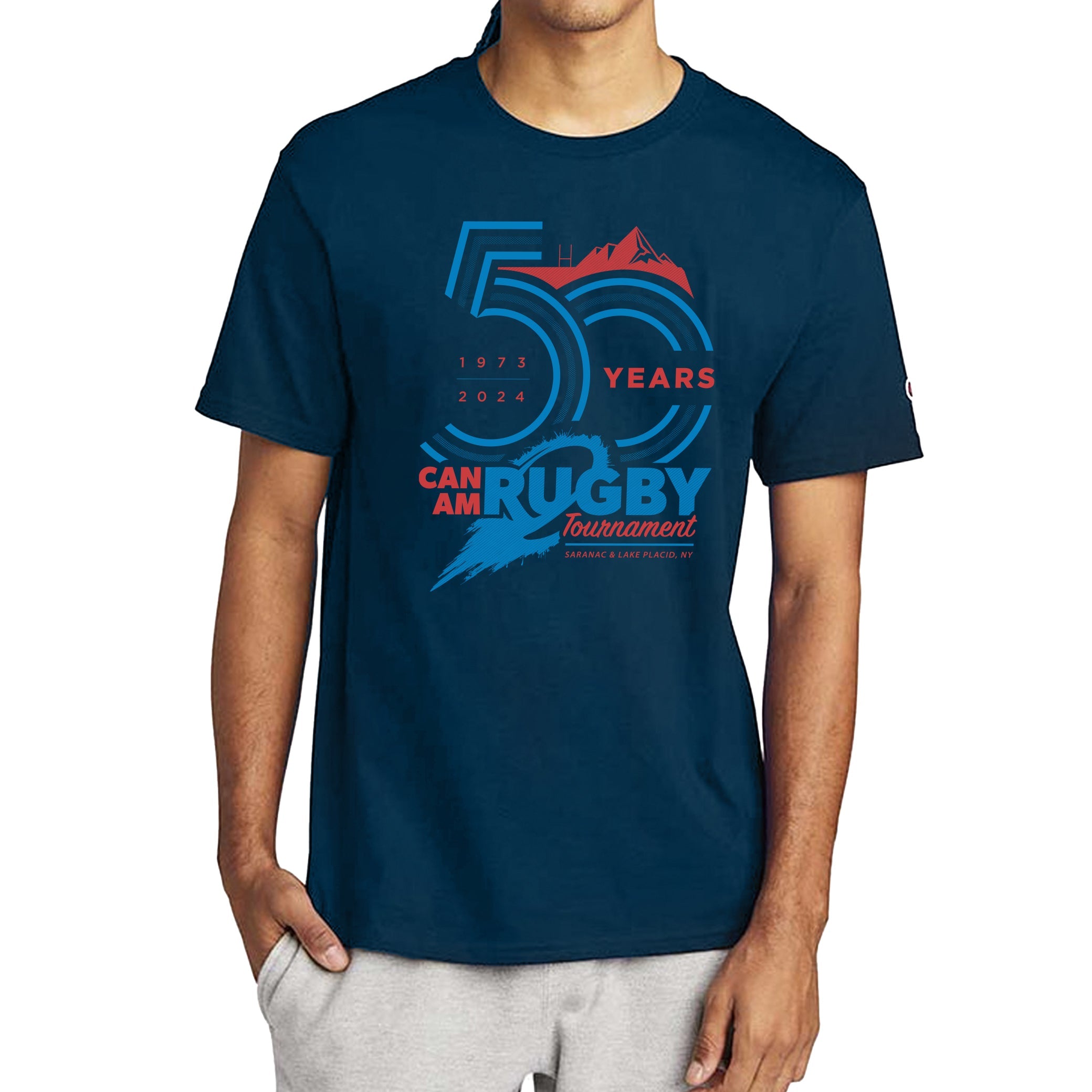 Can Am Rugby 2024 Champion® T-Shirt - Small Size | Men's Sports Apparel for Rugby Fans & Players | Perfect for Games, Training & Casual Wear
