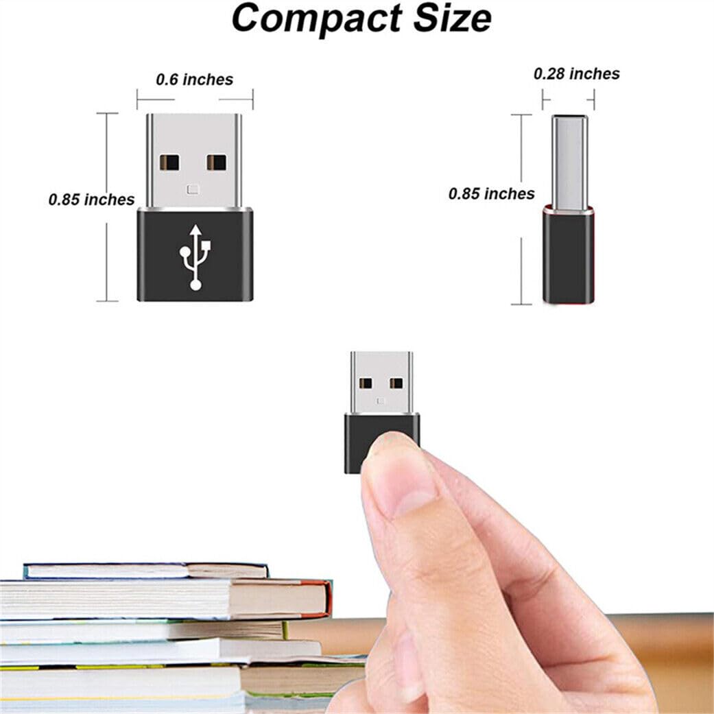 USB-C Female to USB Male Adapter, USB C to USB A Converter - Gold 3.1 Gen 2 High Speed Data Transfer Compatible with MacBook, Laptop, Tablet, Smartphone - Perfect for Charging, Data Sync & External Device Connection