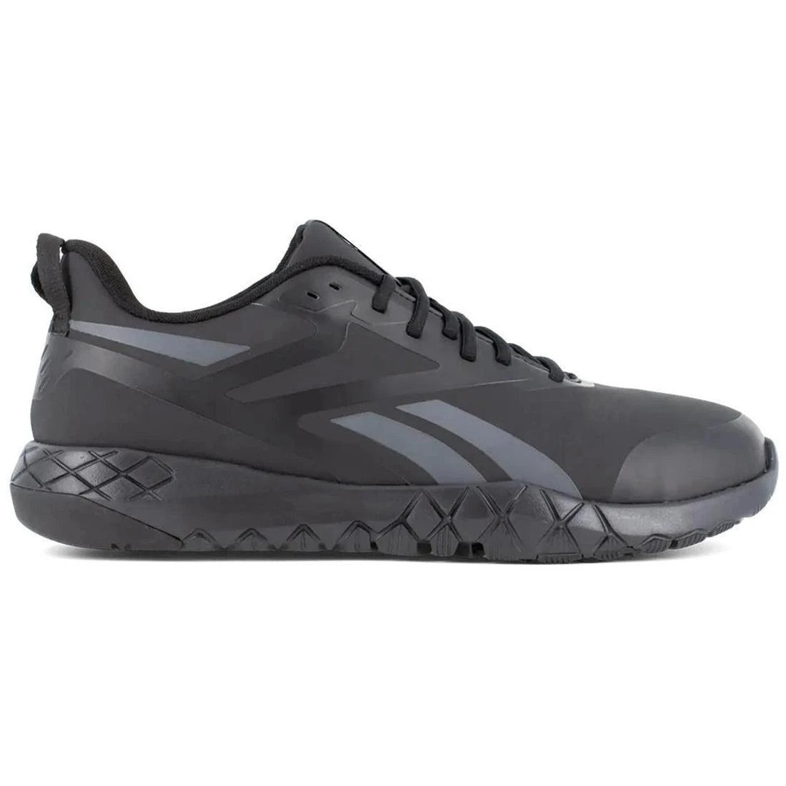 Flexagon Force XL Composite Toe Athletic Work Shoes for Men - Black/Gray Safety Sneakers - Lightweight & Comfortable for Construction, Warehouse & Outdoor Work