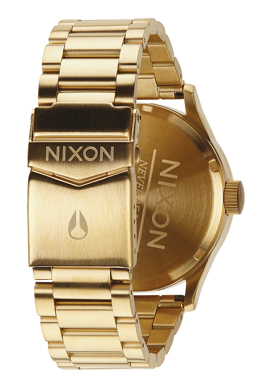 Sentry Premium Stainless Steel Watch - Luxury All Gold & Black Men's Watch for Business, Casual & Formal Occasions
