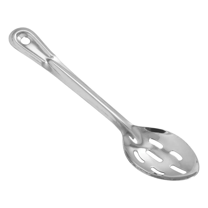 Winco BSST 11 Stainless Steel Basting Spoon with Slotted Holes - Perfect for Cooking, Serving Sauces & Draining Liquids in Professional Kitchens & Home Use