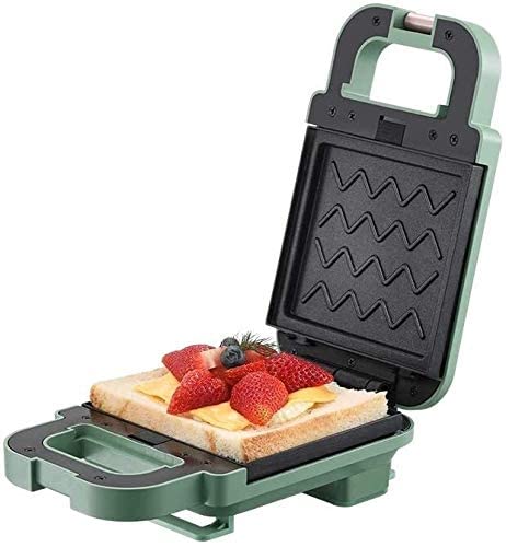 600W Electric Sandwich Maker & Waffle Iron - Removable Non-Stick Plates for Grilled Cheese, Pancakes & Breakfast - Compact Toaster Oven for Home & Office Use (Black, 220V) - Perfect for Quick Meals, Camping & Dorm Cooking