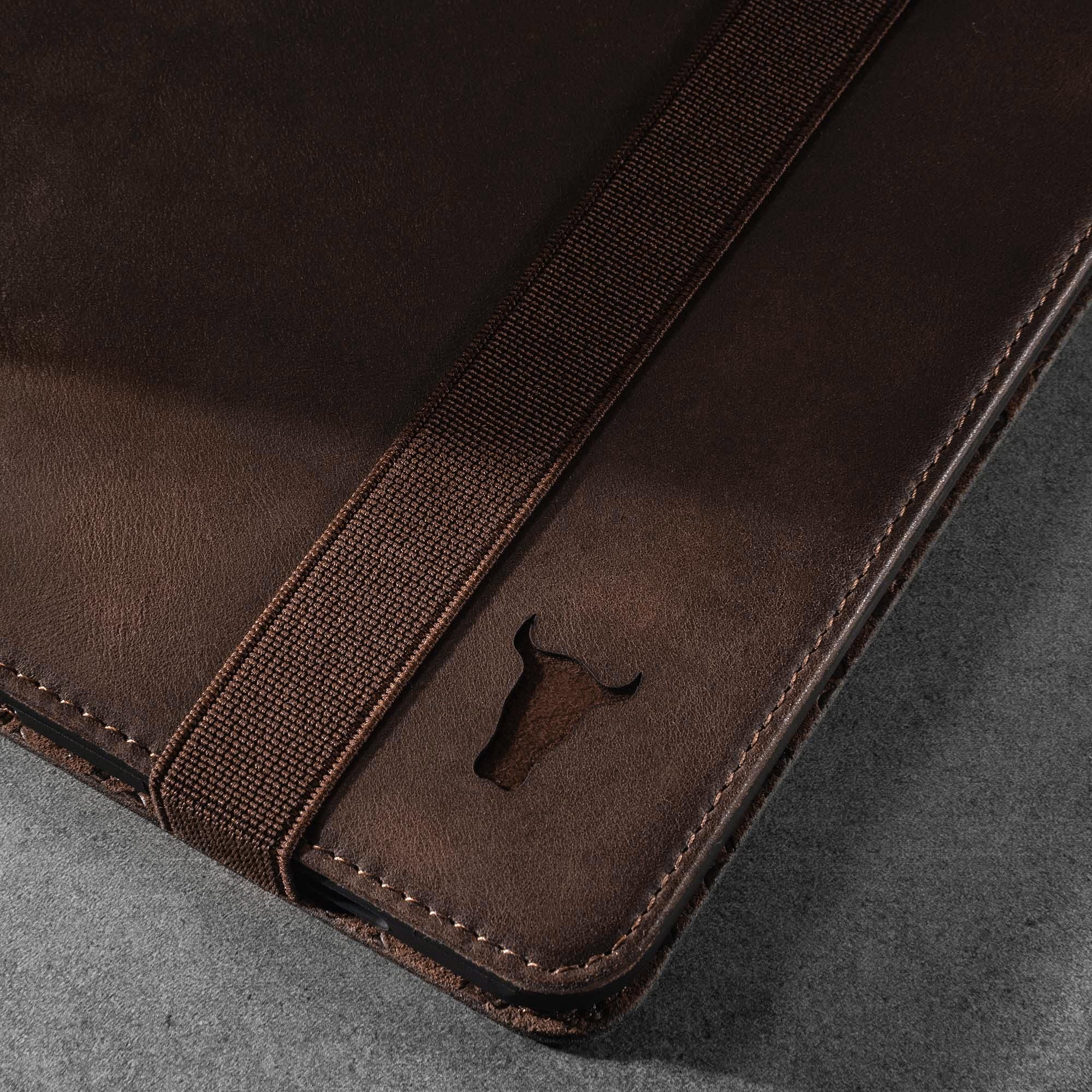 Premium Genuine Leather iPad Pro 12.9 Case (6th/5th/4th Gen 2022) with Stand, Apple Pencil Holder & Auto Wake/Sleep - Perfect for Work, Travel & Home Office (Dark Brown)