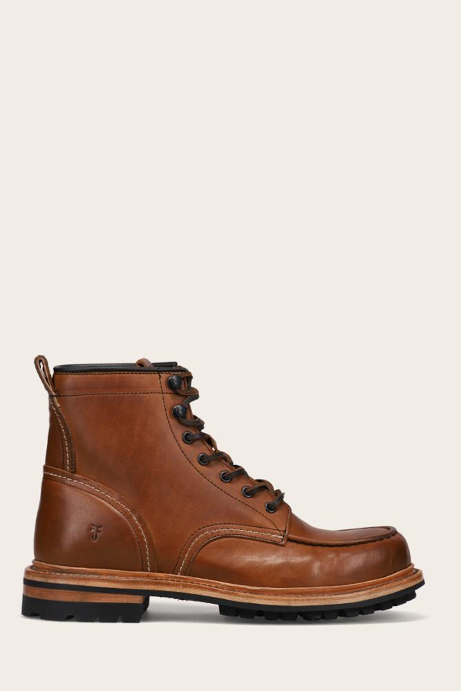 Frye Men's 40767 Leather Boots in Brown - Perfect for Casual Wear, Outdoor Adventures & Everyday Style