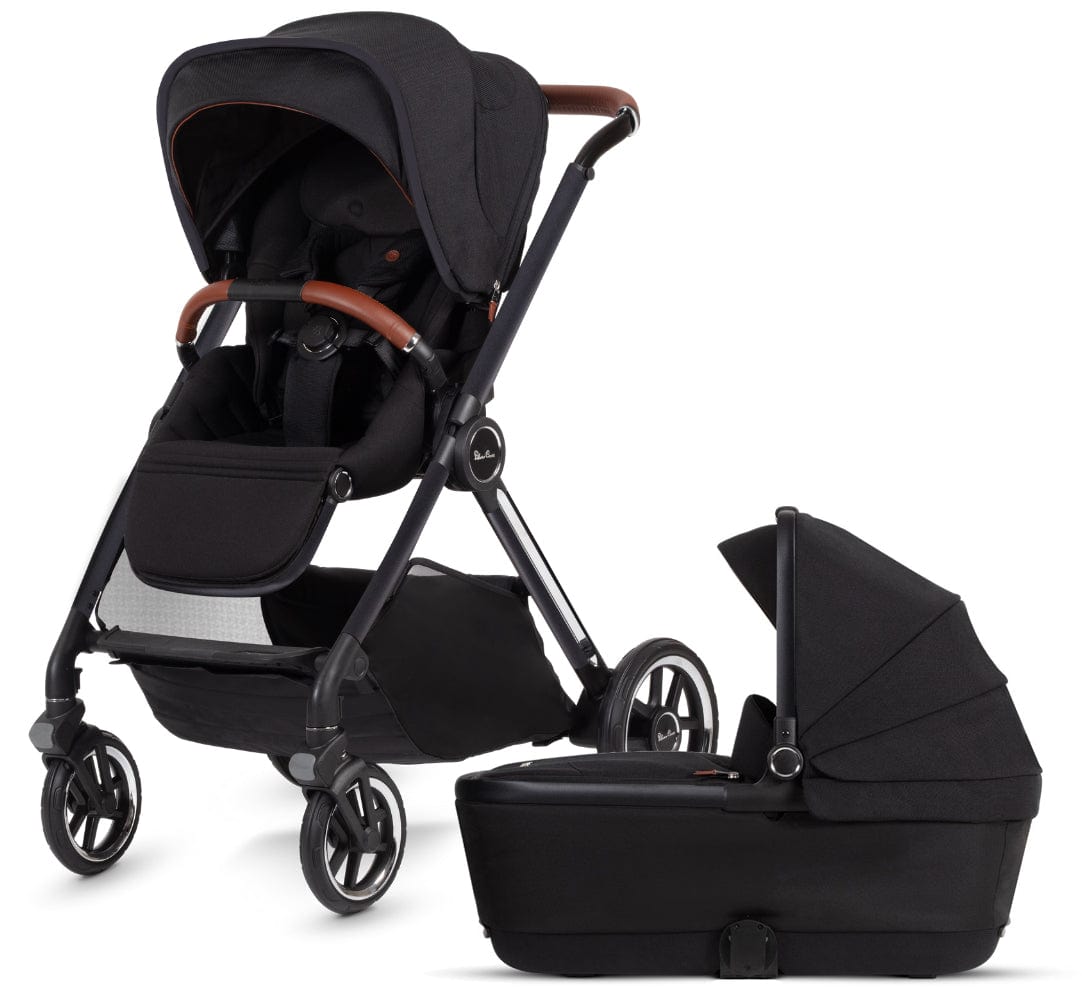 Silver Cross Reef Stroller with Folding Bassinet - Lightweight Compact Travel Baby Stroller for Newborns & Toddlers - Perfect for Shopping, Travel & Daily Walks