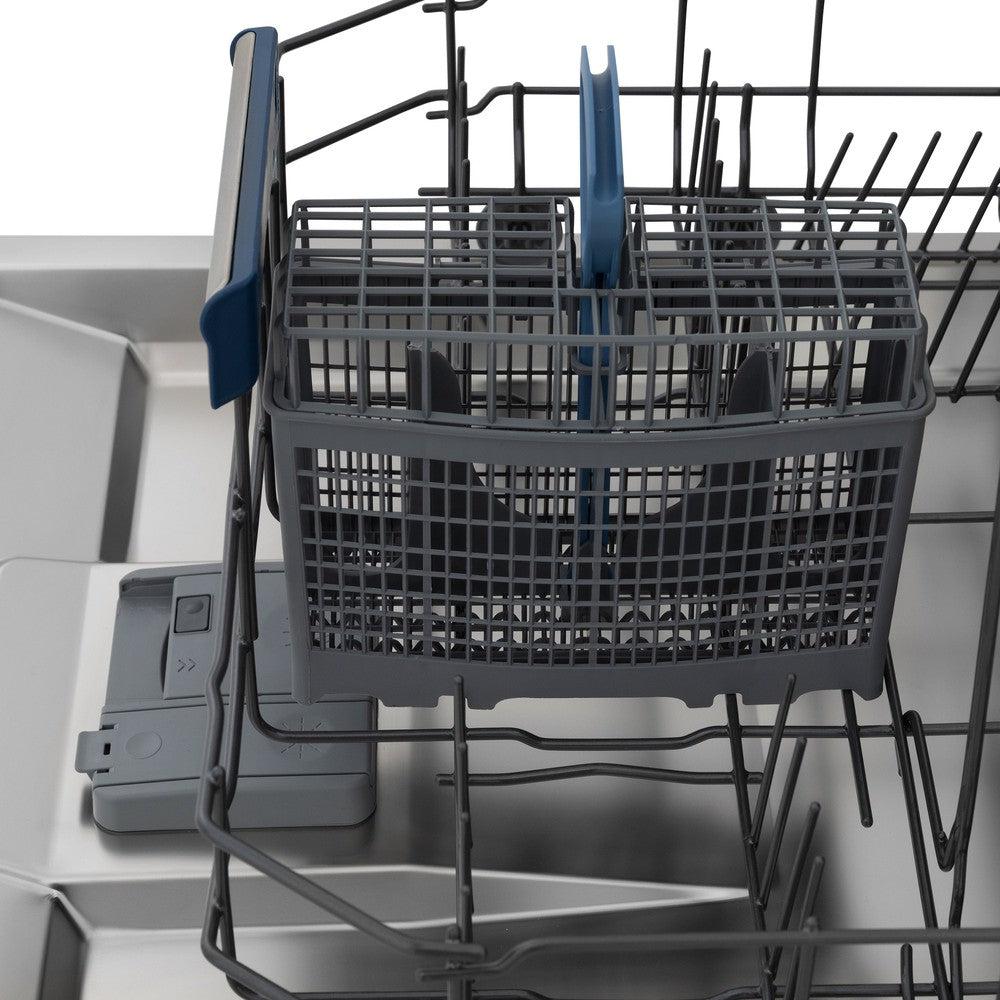 ZLINE Autograph Edition 24 Inch Stainless Steel Dishwasher with Polished Gold Handle - 3rd Rack, Top Control, Tall Tub Design, Ultra Quiet 51dBa (DWVZ 304 24 G) - Perfect for Modern Kitchens and Open-Concept Homes