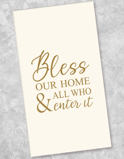 Bless Our Home Premium Guest Towel Napkins (36 Count) - Soft & Absorbent for Bathroom, Kitchen, and Party Use