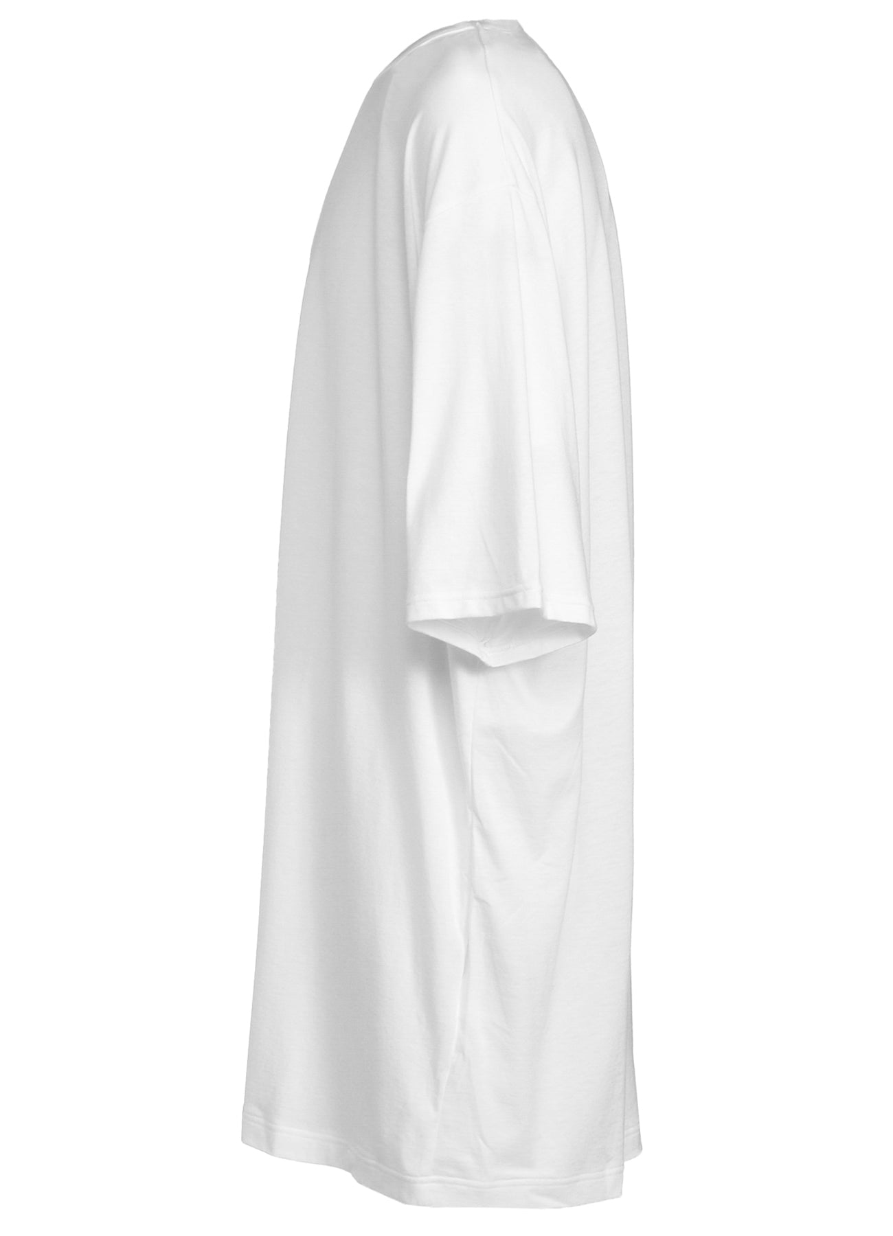 Soft Cotton Modal Jersey Shoulder Shirring Short Sleeve Oversized T-Shirt for Women - Comfortable Casual Wear for Everyday, Lounge & Street Style