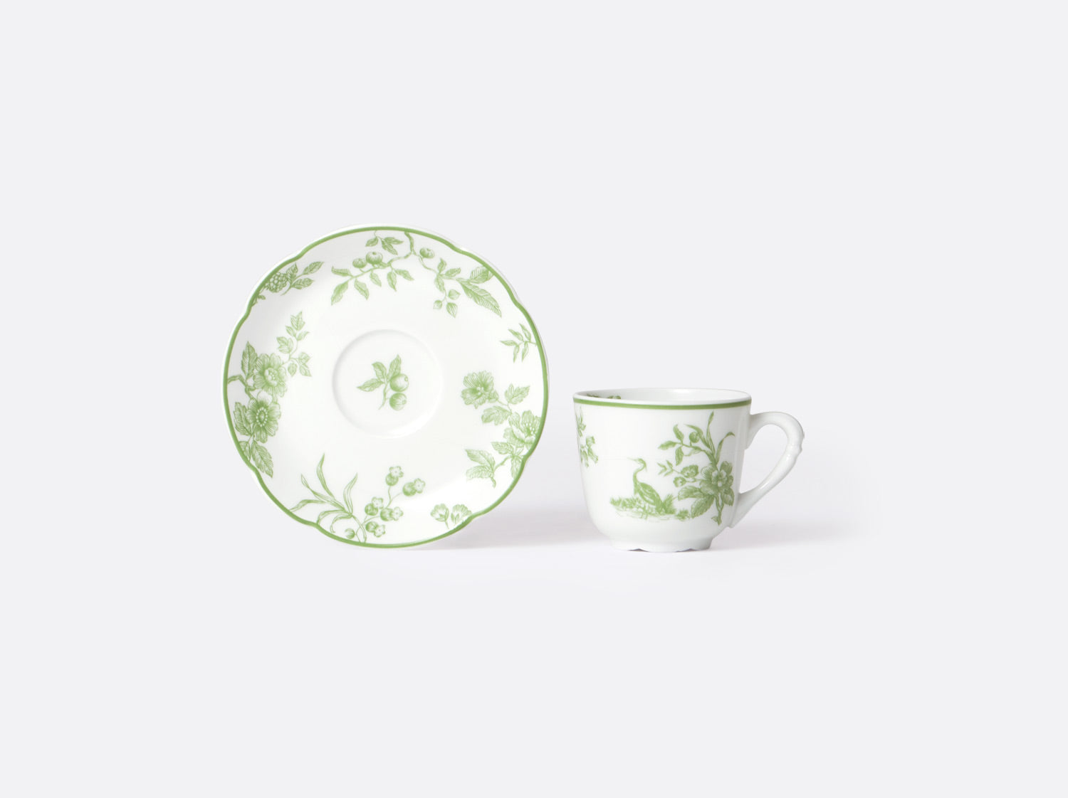 Albertine Espresso Cup & Saucer Set of 4 - Premium Porcelain Coffee Cups for Espresso, Cappuccino & Latte - Perfect for Home, Cafe & Restaurant Use
