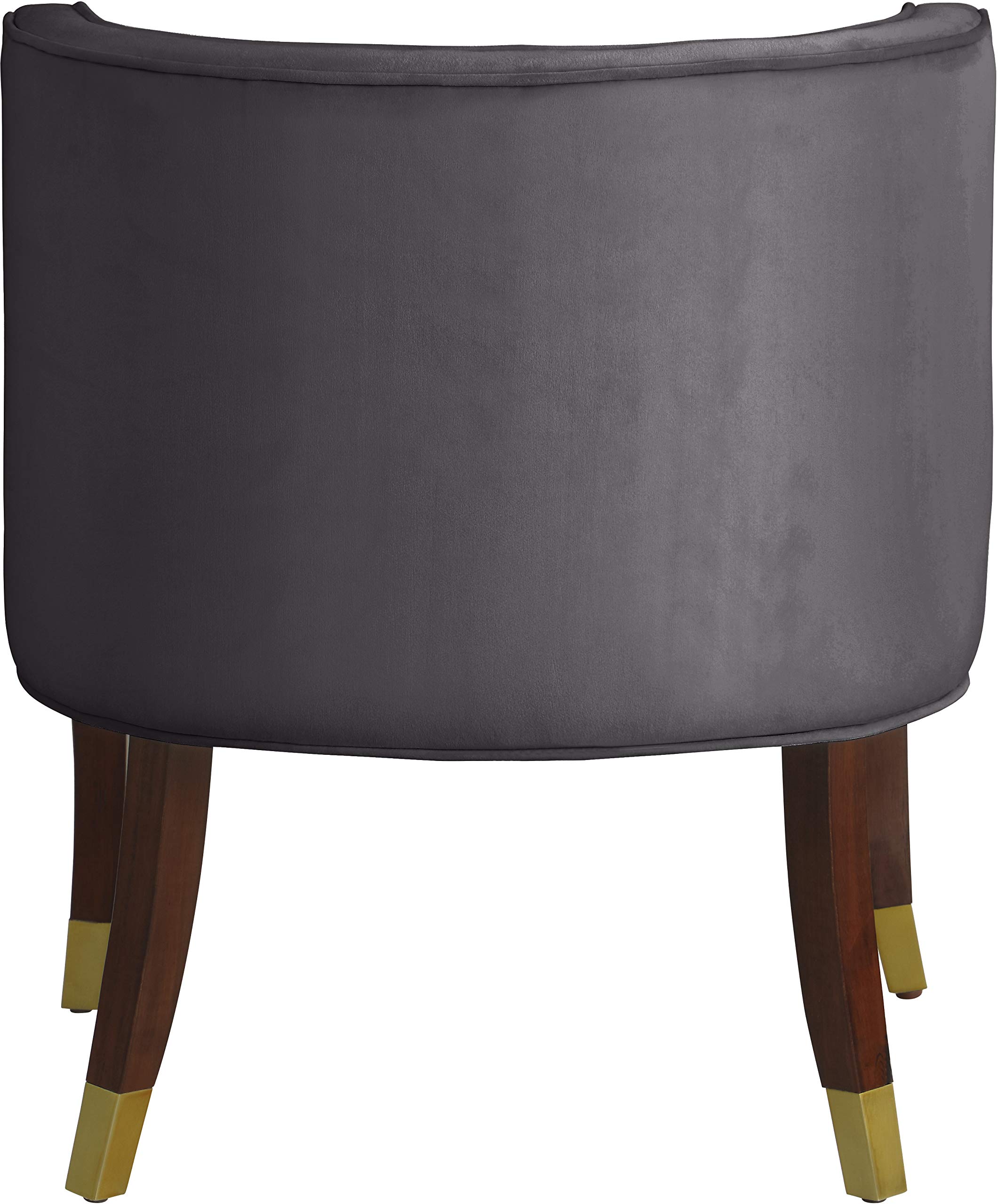 Modern Velvet Upholstered Dining Chairs Set of 2 - Tufted Back & Metal Legs Contemporary Design for Dining Room, Kitchen, or Home Office - 24