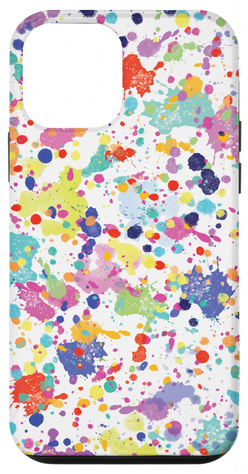 Colorful iPhone 12 Mini Case with Paint Splatter Design - Artistic Protection for Messy Painters | Perfect for Artists, Students & Creative Professionals