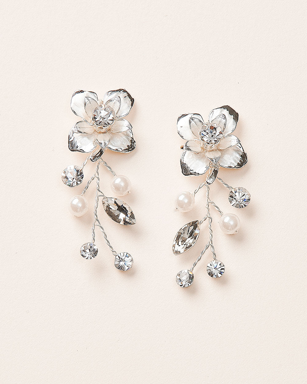 Elegant Petite Pearl & Floral Earrings for Women - Perfect for Weddings, Parties & Special Occasions