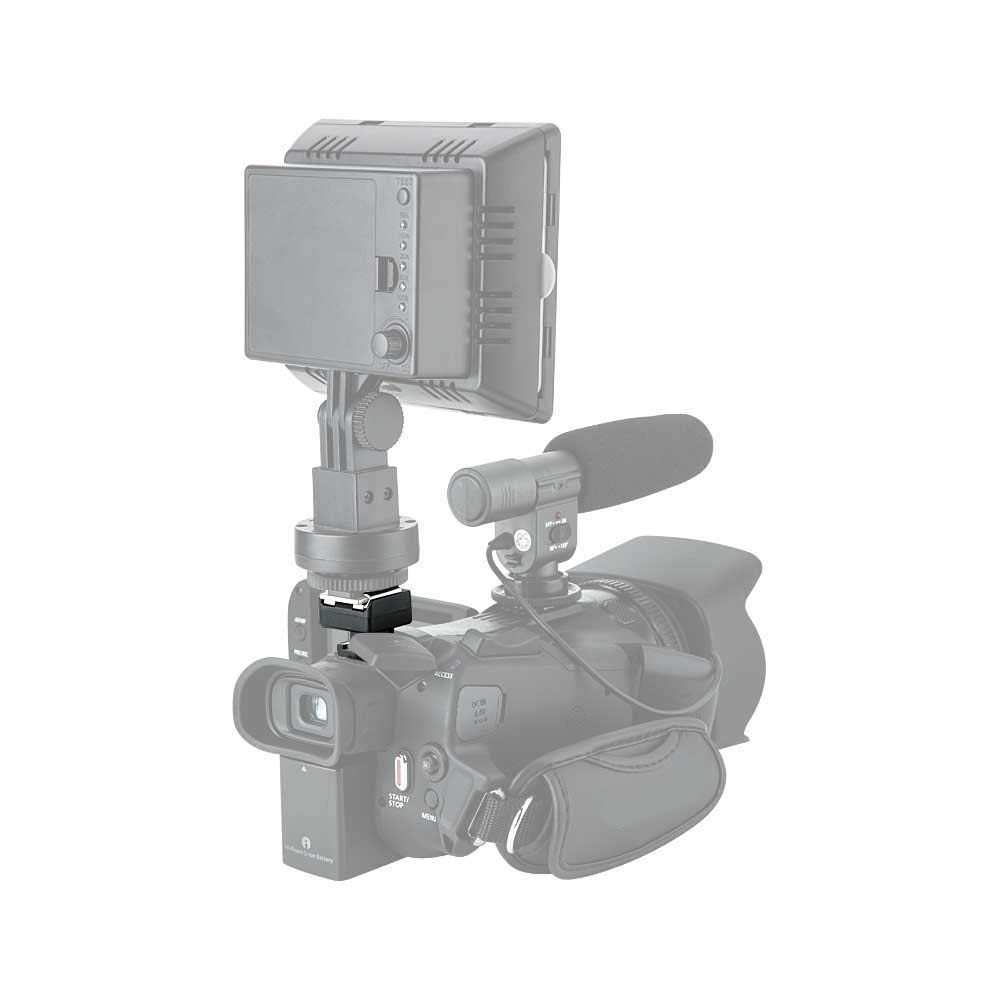 JJC Microphone & LED Light Shoe Adapter for Canon VIXIA HF G20/G21/G30/G40/G50/G26/GX10/S20/S21/S30/S200/HF21/HF200 Camcorders - Mini Advanced Shoe Mount - Perfect for Vlogging, Interviews, and Low-Light Video Recording