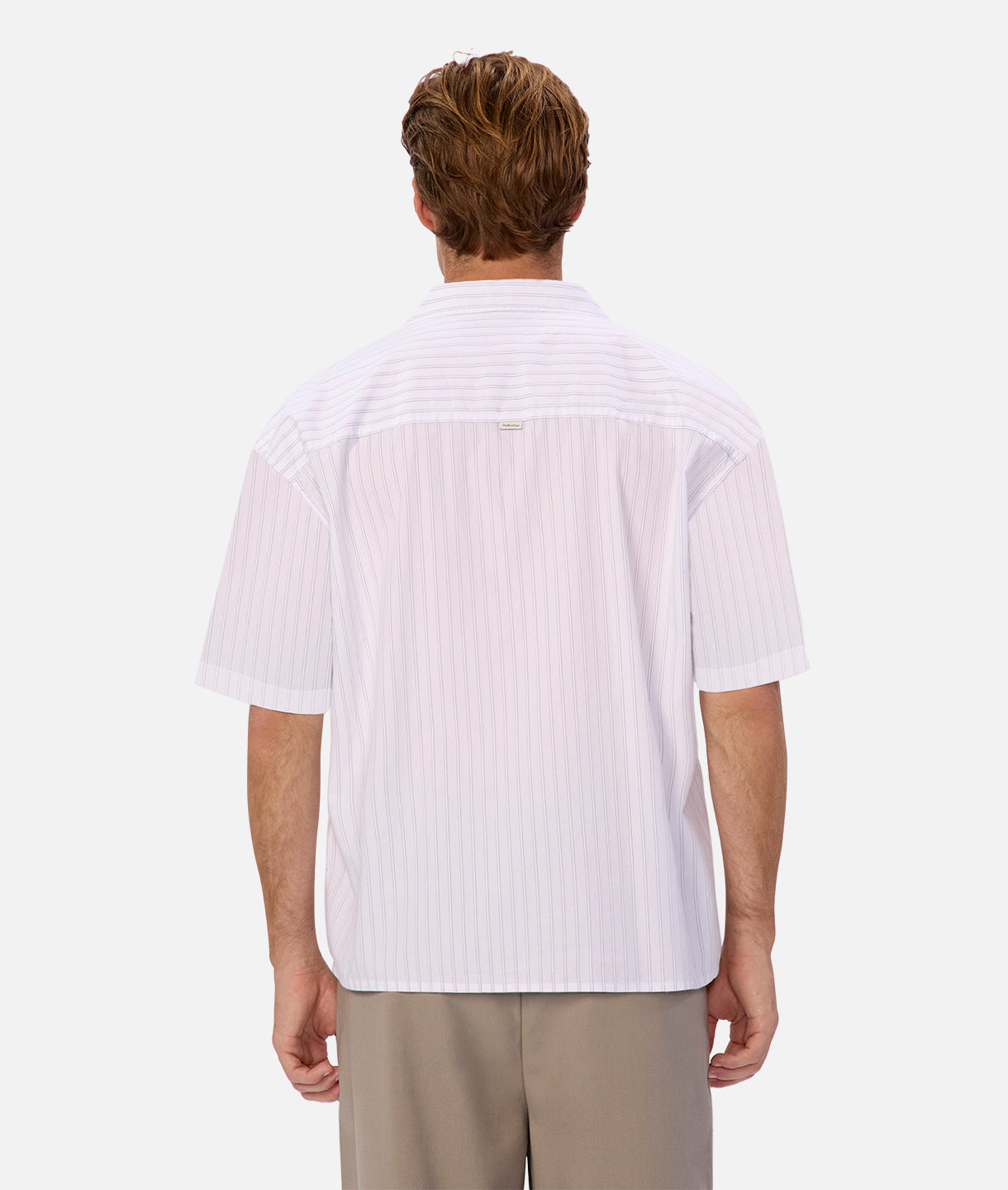 Yale Short Sleeve Shirt for Men - Casual Button Down Shirt in Off White & Blue | Perfect for Summer Outfits, Office Wear & Weekend Casual Looks