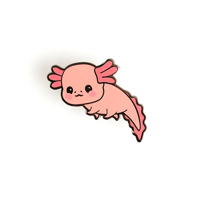 Cute Axolotl Enamel Pin - Kawaii Mexican Salamander Brooch for Backpacks, Jackets & Gifts | Unique Collectible Accessory for Pin Lovers & Animal Enthusiasts
