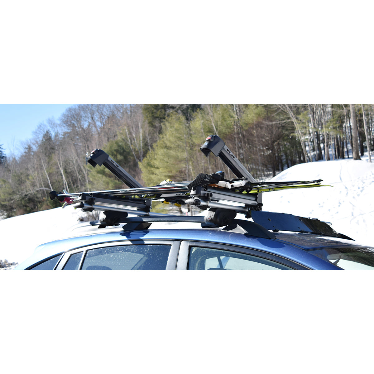 Malone LiftLine 3 Ski and Snowboard Rack - Heavy Duty Roof Mount Carrier for Cars, SUVs & Trucks - Perfect for Winter Sports & Mountain Adventures