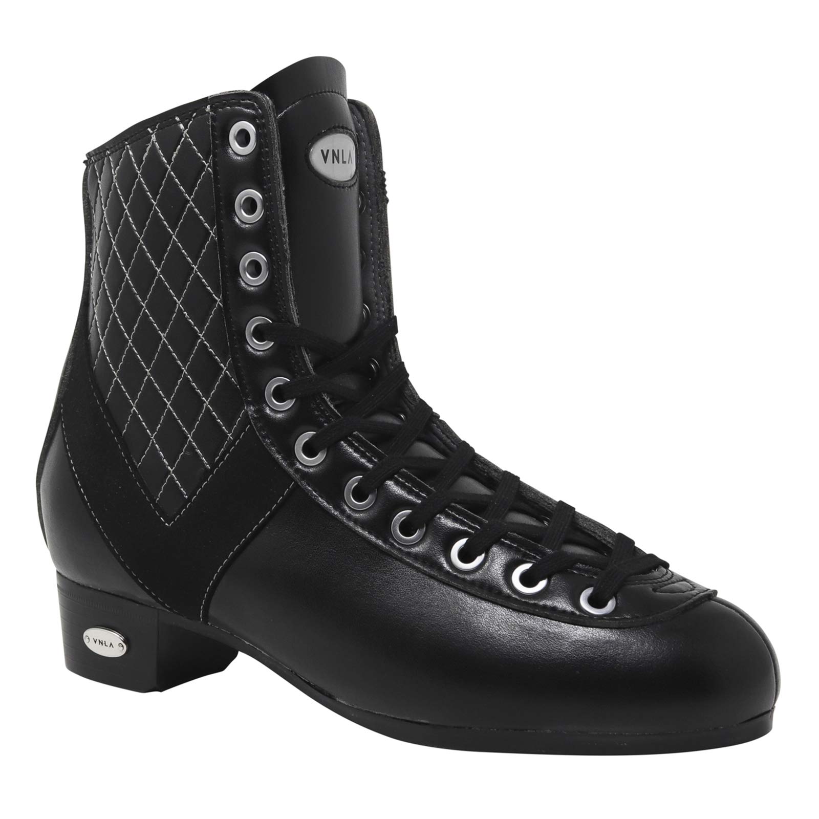 VNLA V-Line Rhythm Skating Boots for Men & Women - Professional Black Figure Skating Shoes for Ice Dancing & Performance - Perfect for Competitions & Practice Sessions
