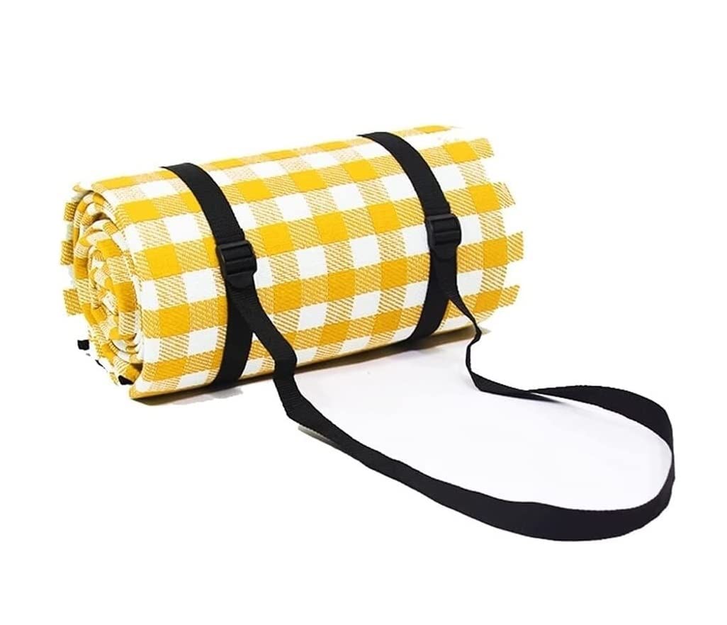 Waterproof Picnic Blanket - Portable & Foldable Beach Mat for Camping, Hiking, Travel - Lightweight Outdoor Blanket with Carry Strap - Perfect for Park, Beach, Picnics & Outdoor Adventures