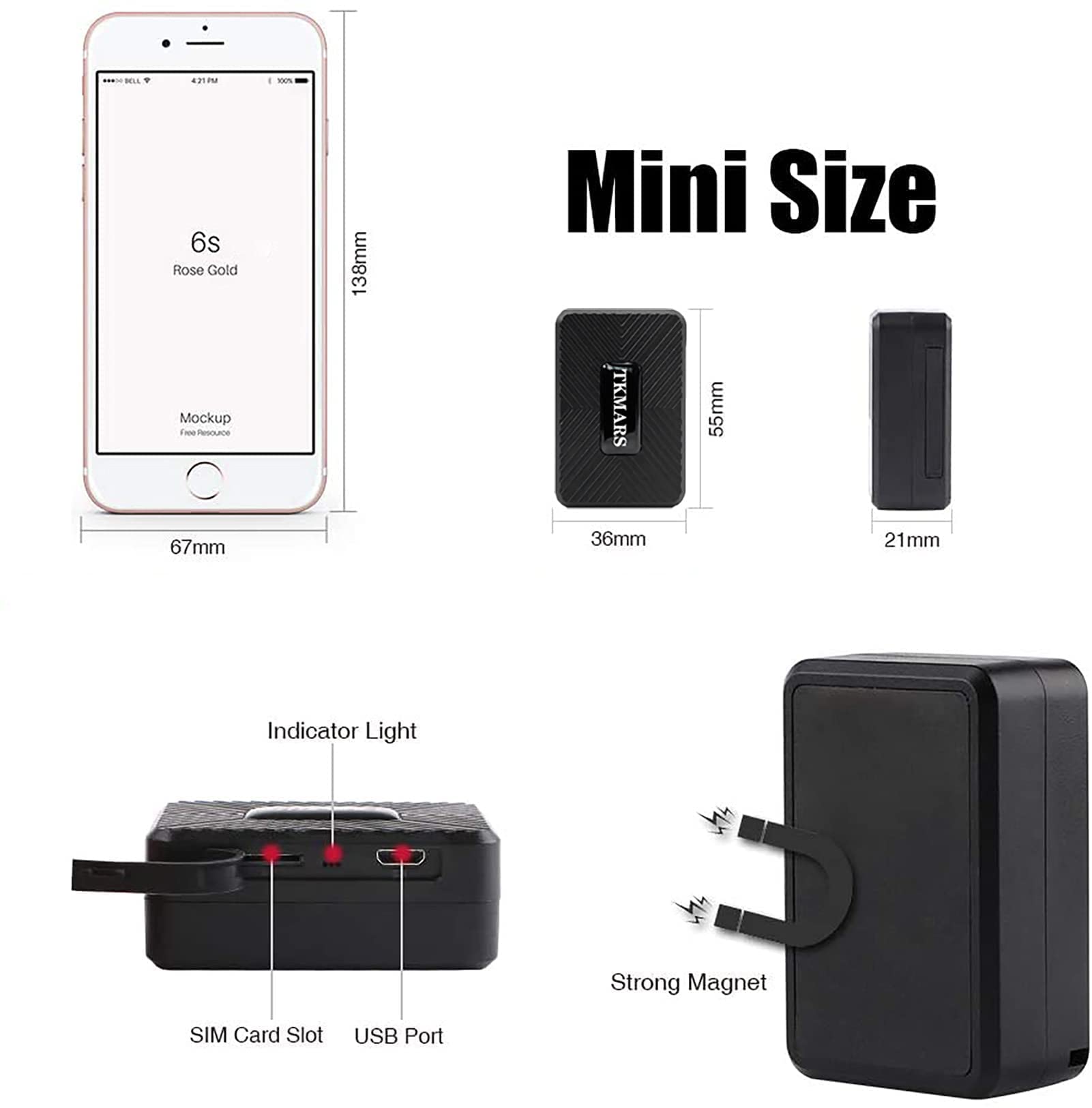 4G Mini GPS Tracker with Strong Magnet - Waterproof Real-Time Car Tracking Device for Vehicles, Luggage, Suitcases & Child Safety | Portable TK913 Locator for Cars, Bags & Personal Items