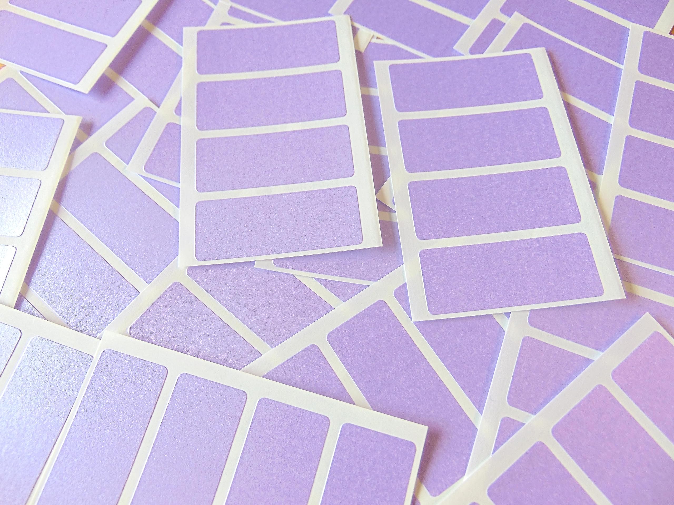 80 Color Code Stickers 50x20mm Purple for Office & Home Organization