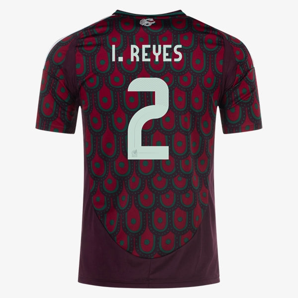 Adidas Men's Mexico Israel Reyes Home Soccer Jersey 2024-2025 Season - Authentic Football Shirt (Multicolor) - Perfect for Match Days, Fan Events & Sports Collectibles
