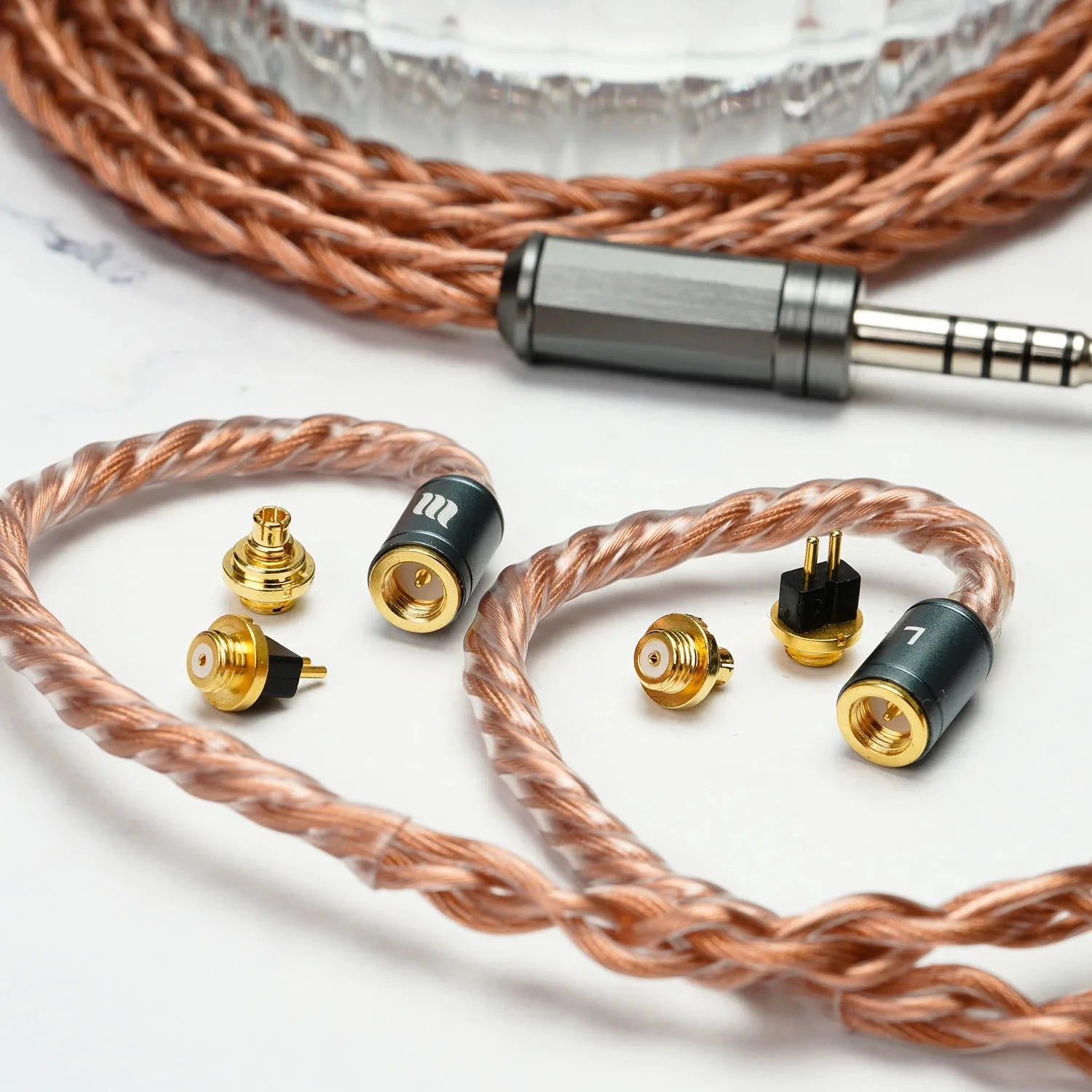 Effect Audio Signature Series ARES S 8-Wire Premium Earphone Cable with ConX Interchangeable Connector - High-Fidelity Audio Upgrade for Musicians & Audiophiles