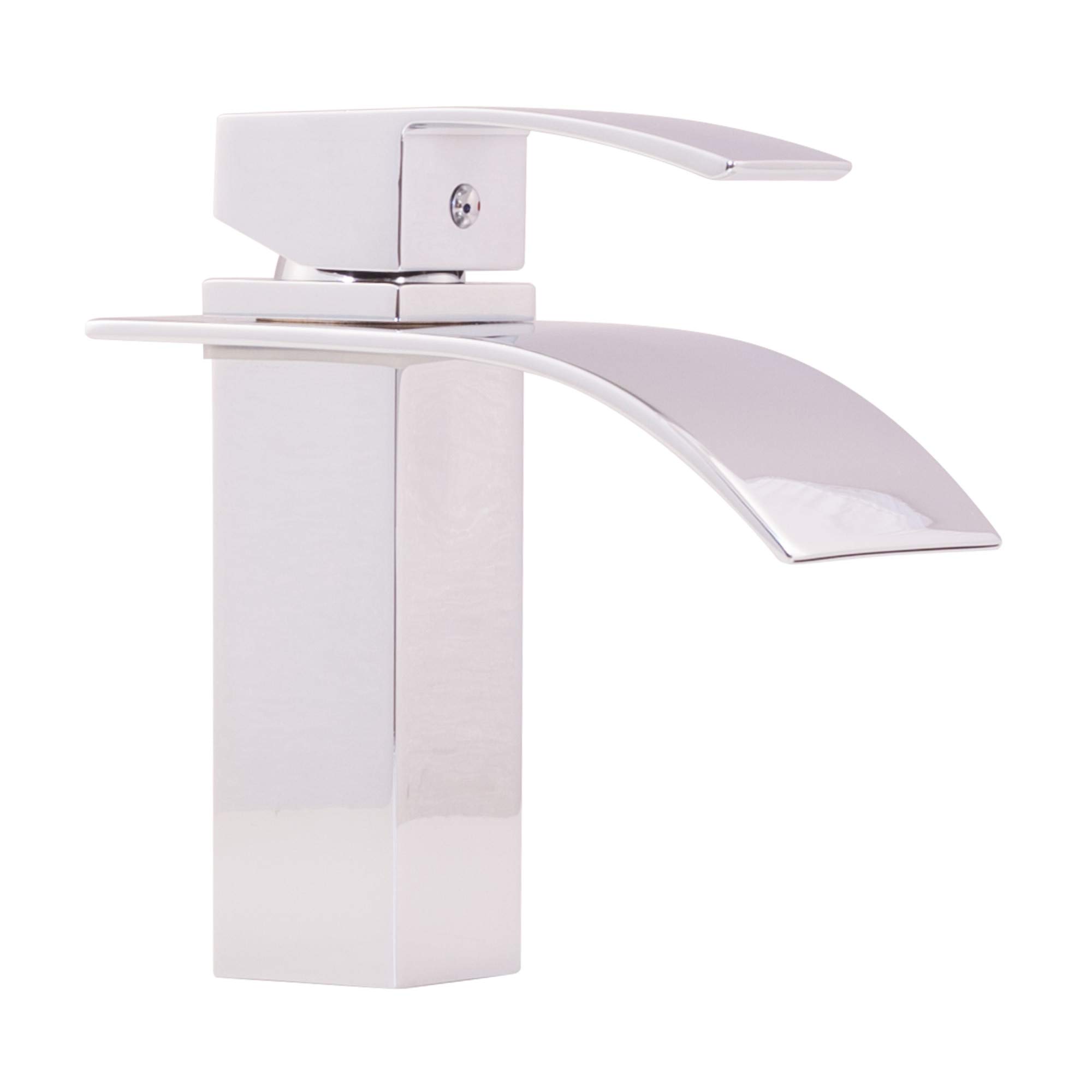 Miseno ML531 Remi 1.2/2.2 GPM Single Hole Waterfall Bathroom Faucet in Polished Chrome - Modern Sink Faucet for Bathroom Vanity, Powder Room & Guest Bath Decor