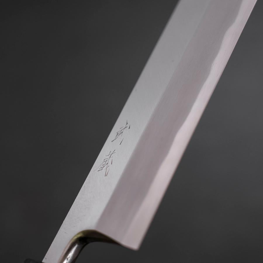 Premium Unagisaki (Edo) Sushi Knife - White Steel #2 Hon Kasumi Blade with Buffalo Teak Handle (210mm) - Perfect for Sushi Chefs & Japanese Cuisine Preparation