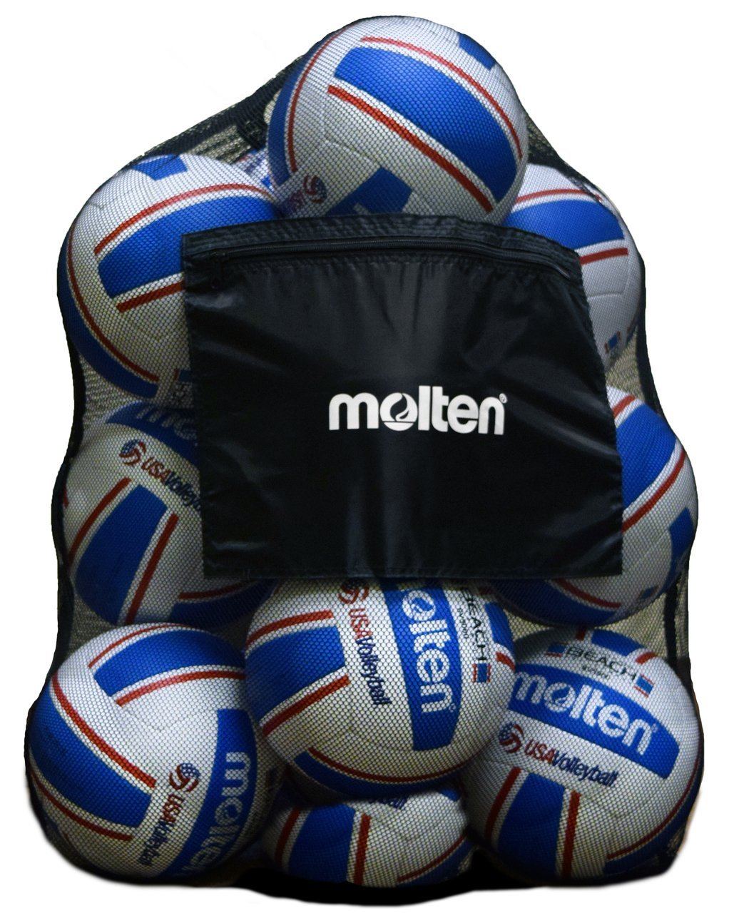 Molten Mesh Volleyball Bag - Durable Sports Backpack for Volleyball Players, Perfect for Training, Games & Travel - SPB