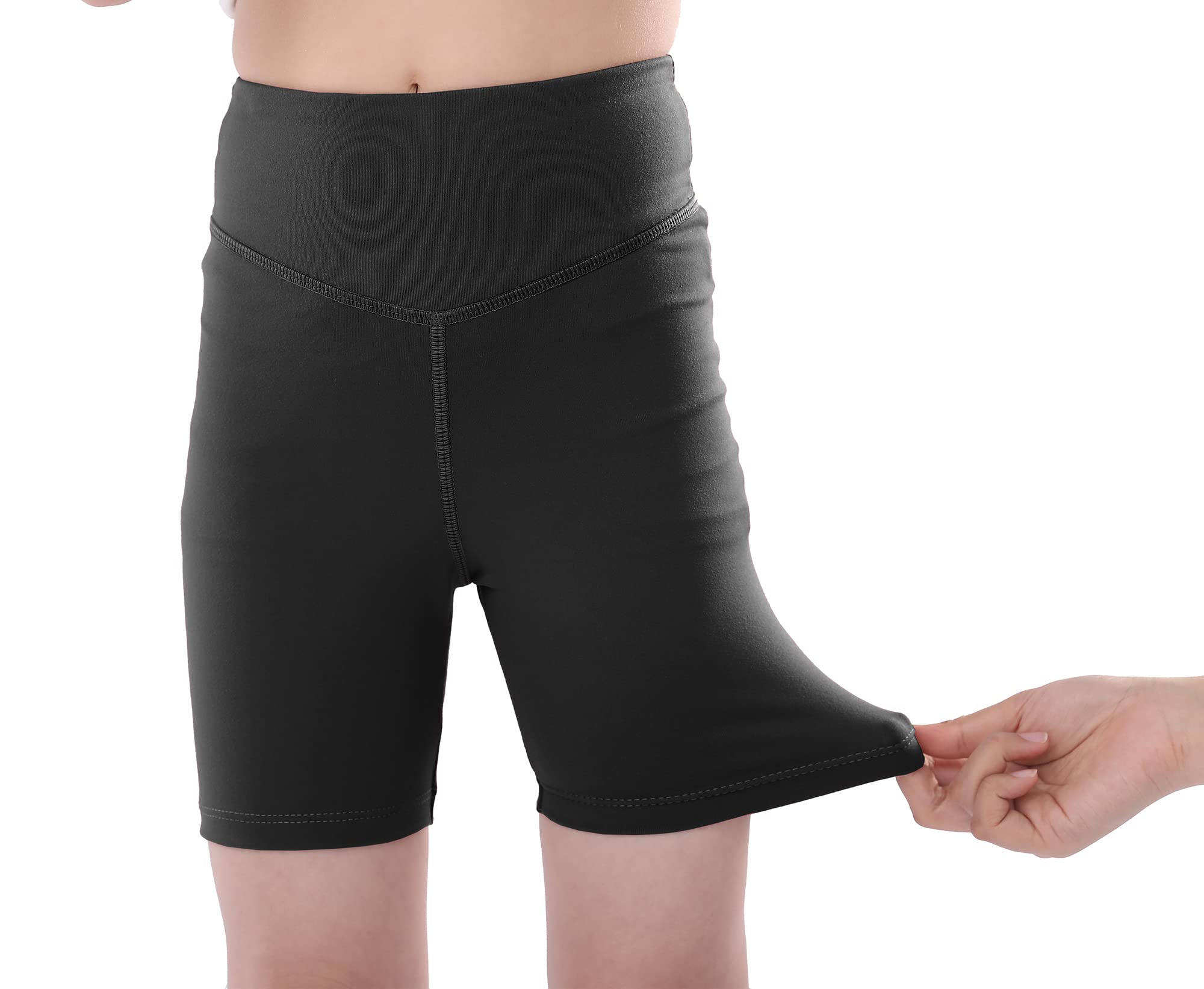 Women's Athletic Bike Shorts - High Waist Spandex Workout Shorts for Gym, Yoga, Dance & Cycling | Perfect for Girls Gymnastics & Fitness Activities